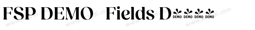 FSP DEMO   Fields D字体转换
